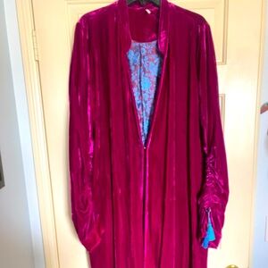 Free People magenta duster